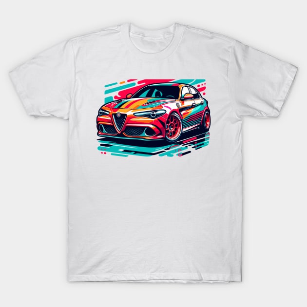 Alfa Romeo Giulia T-Shirt by Vehicles-Art